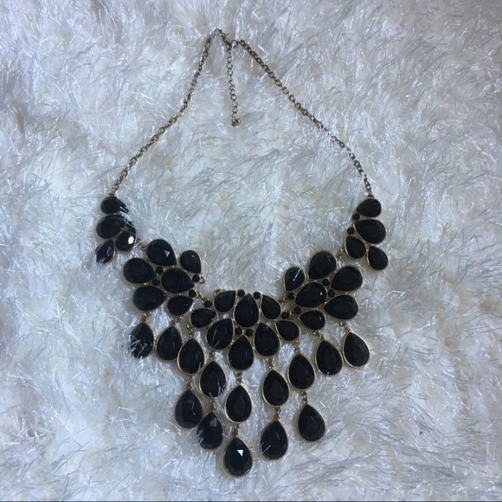 2 for $20 - Black & Gold Statement Necklace